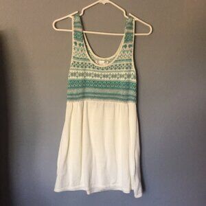 Vintage Old Navy Sleeveless Rabbit Hair Blend long knit sweater top size small